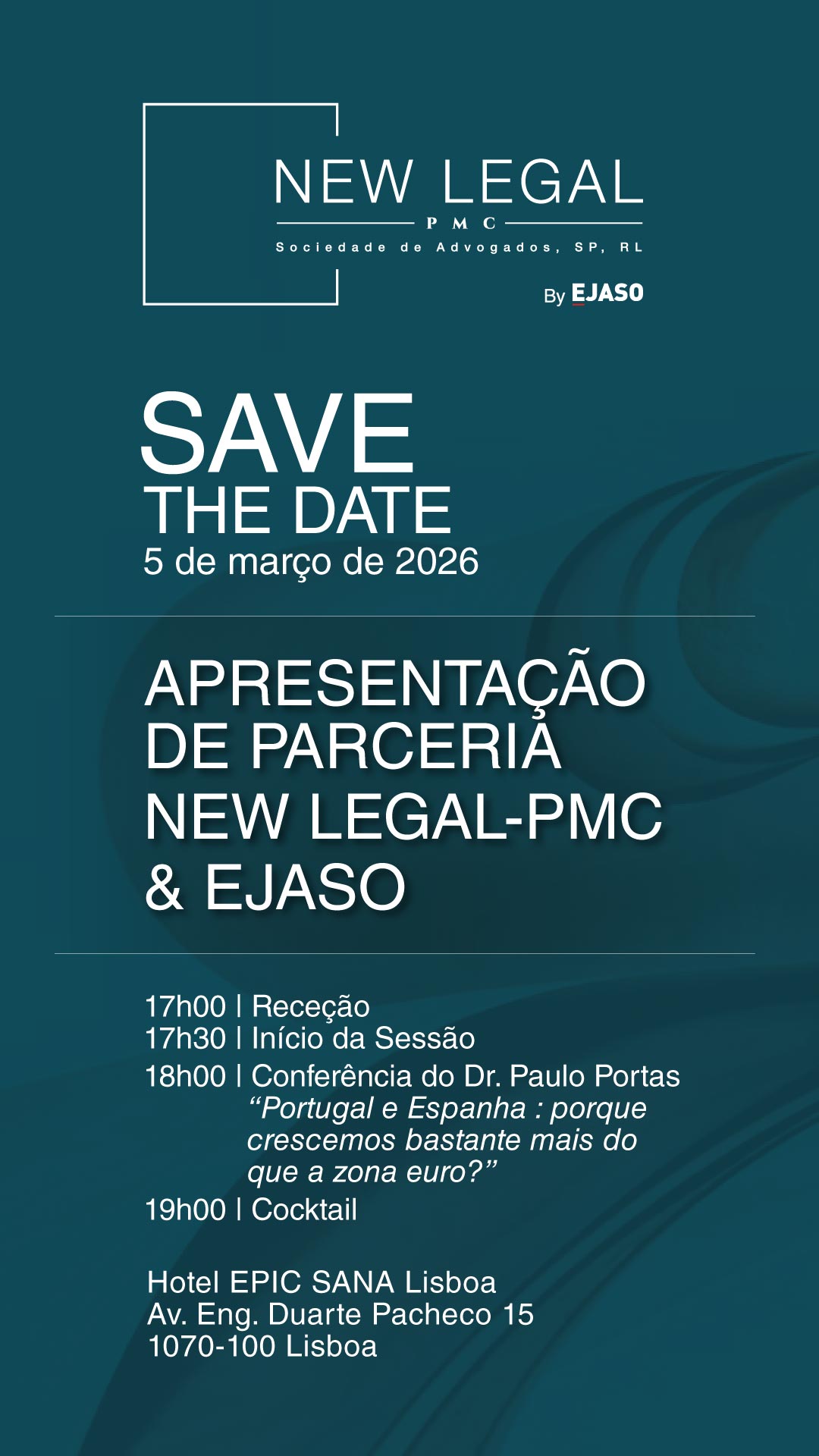 Apresentação de Parceria NEW LEGAL-PMC & EJASO